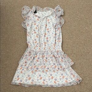 1. State White Casual Sundress with Flutter Sleeves